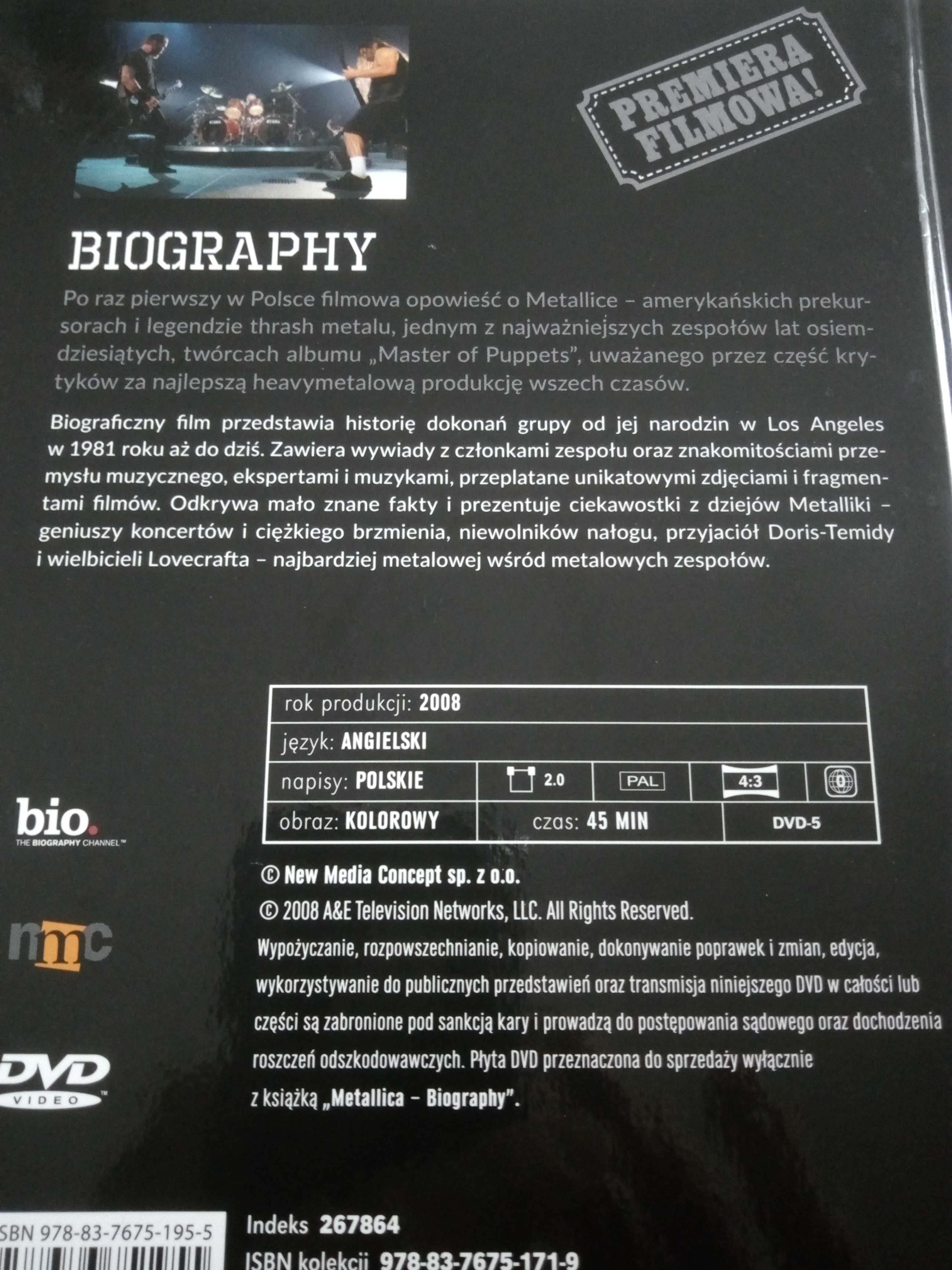 DVD Metallica biografia