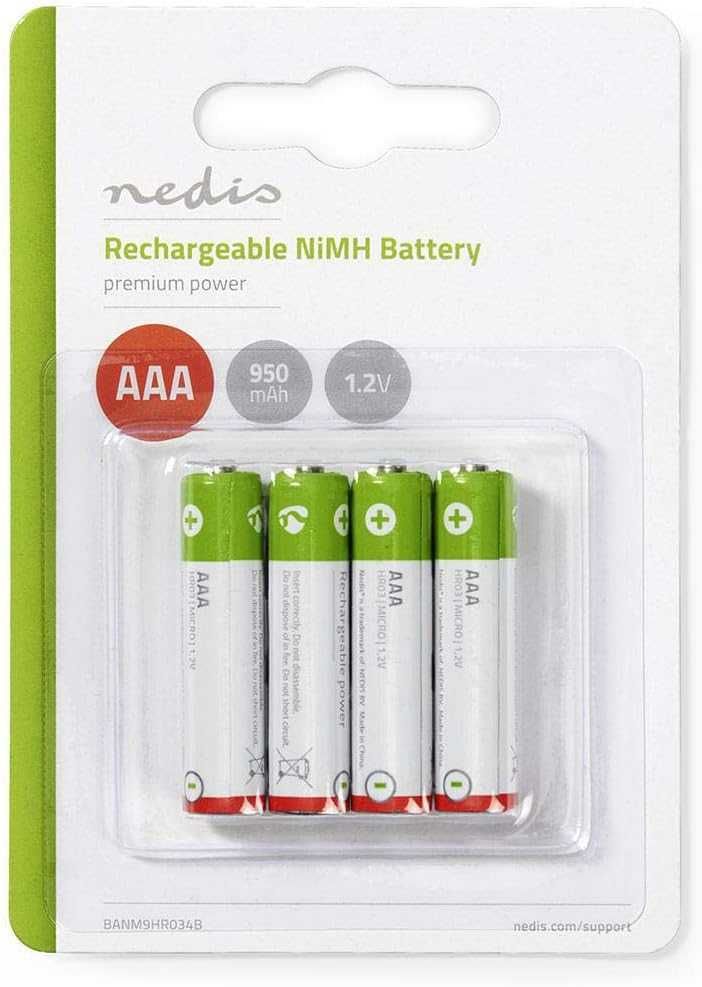 Baterie akumulatorki  Nedis 950 mAh 1.2 V AAA 4 szt.