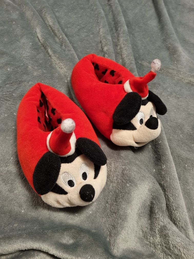 Kapcie dziecięce roz 25 świąteczne Myszka Mickey