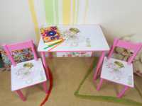 Детский Стол и стул " Девочка и Мышонок" (столик-парта,стульчик)