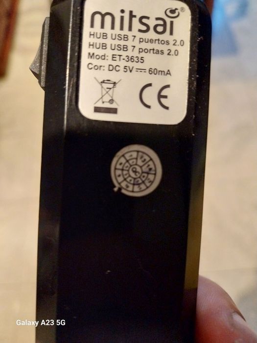 2 Mitsai HUB usb 2.0 como novo