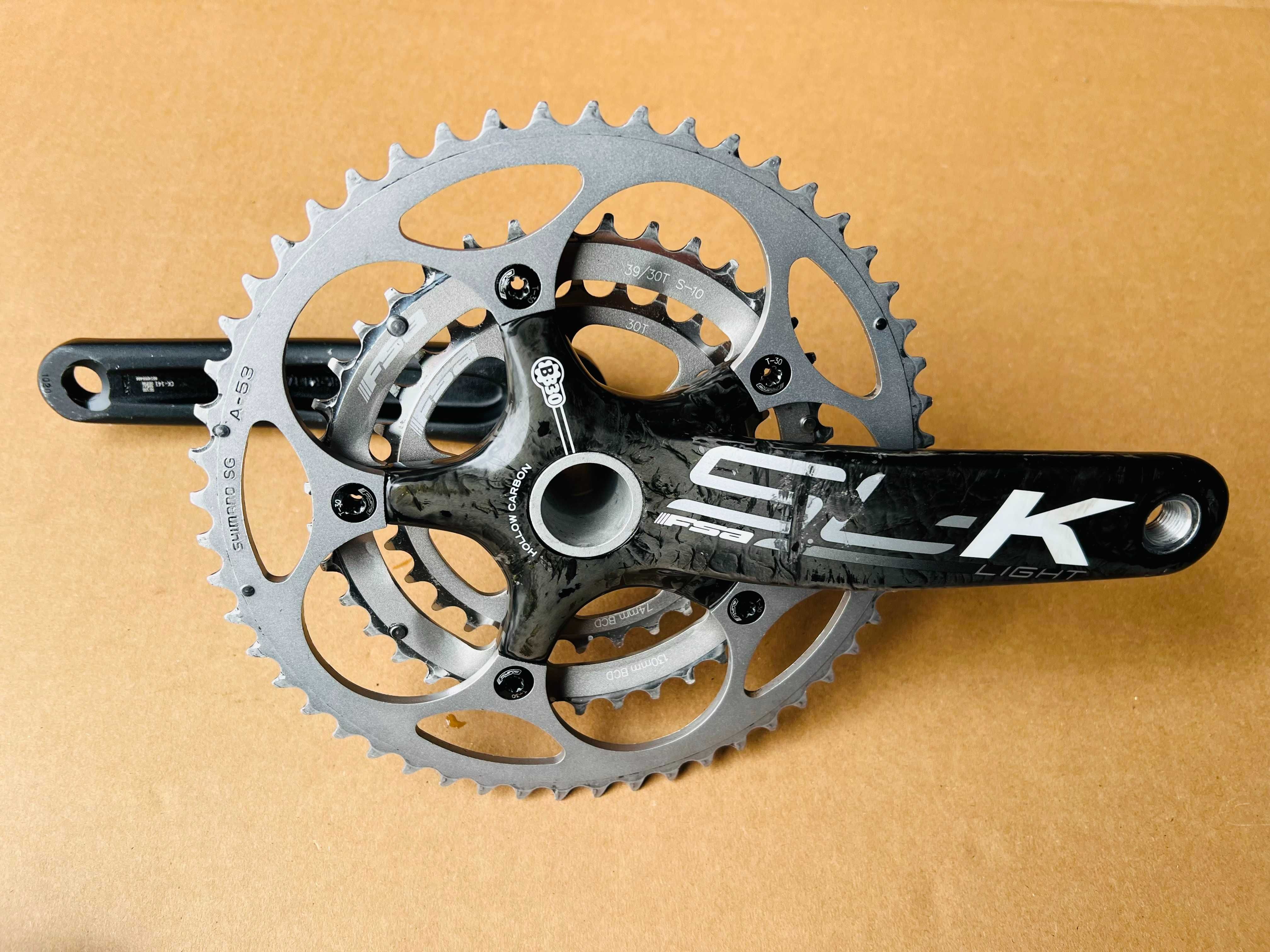 Mechanizm korbowy Korby Ramię FSA SL-K LIGHT CARBON 172.5mm 3s BB30
