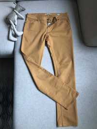 Musztardowe żółte jeansy dżinsy Fuga Denim uniseks 31 32