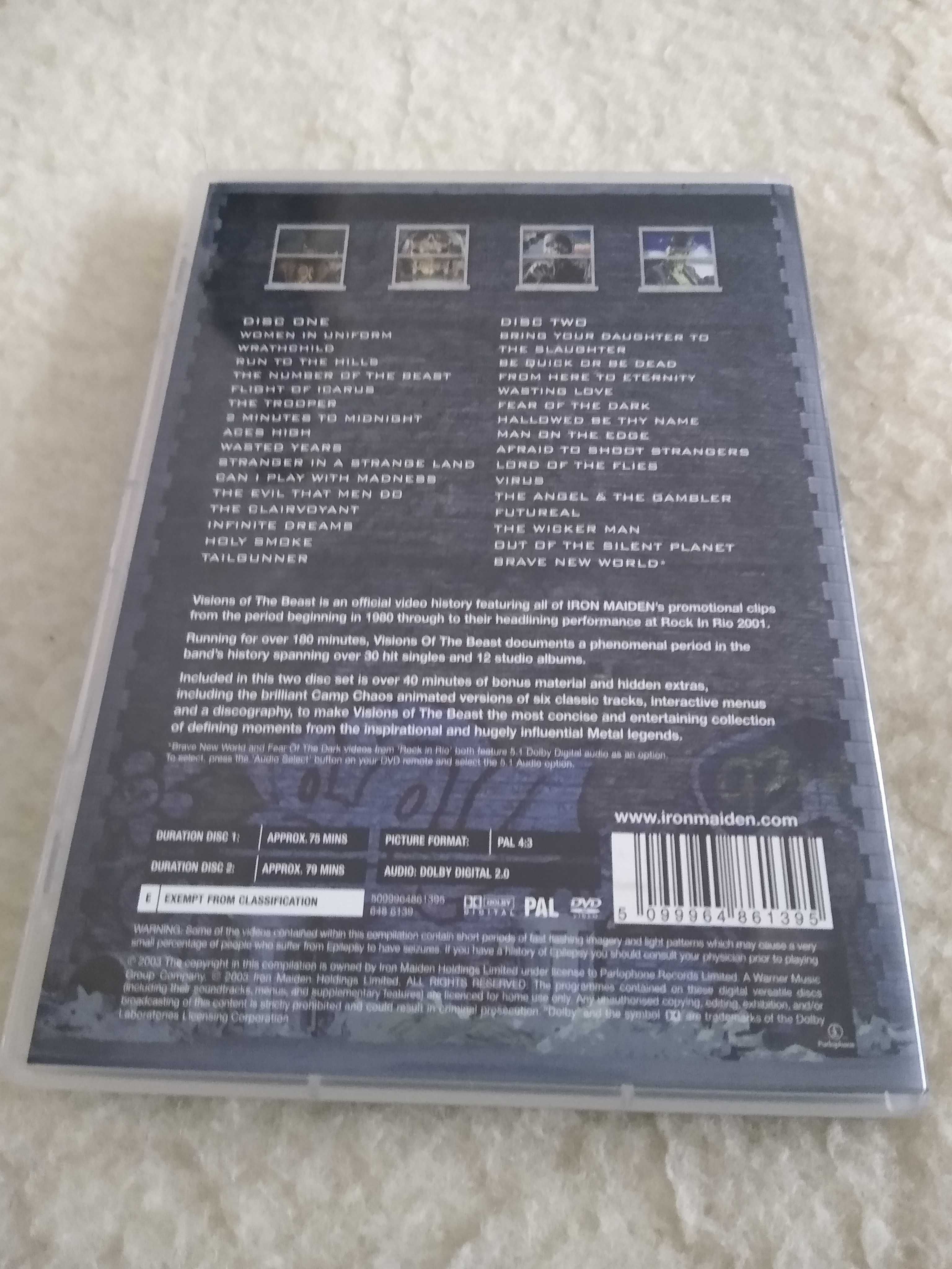 Iron Maiden - visions of the beast - dvd x2 sprzedam