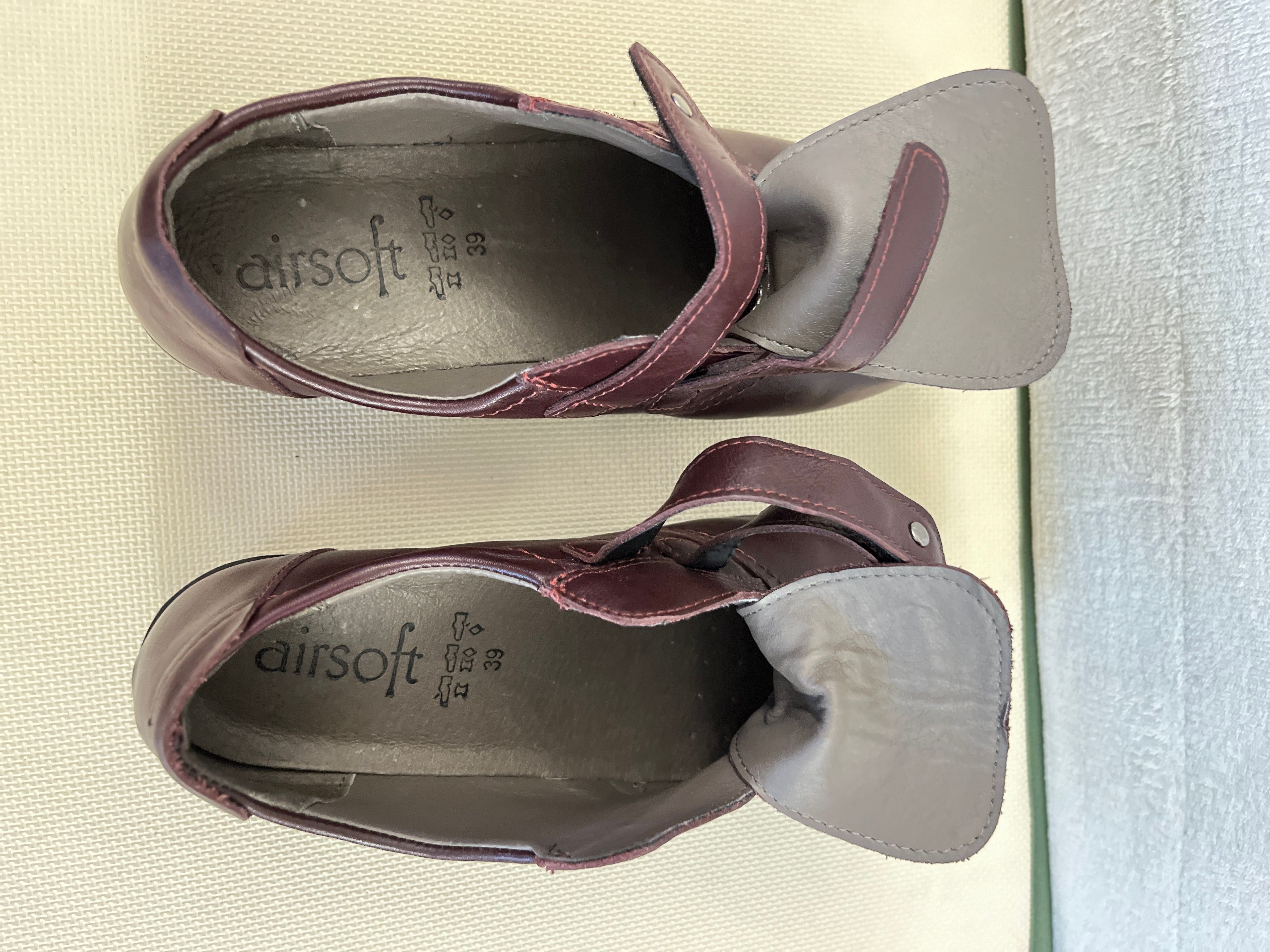 Damskie buty mokasyny skórzane rozm.39