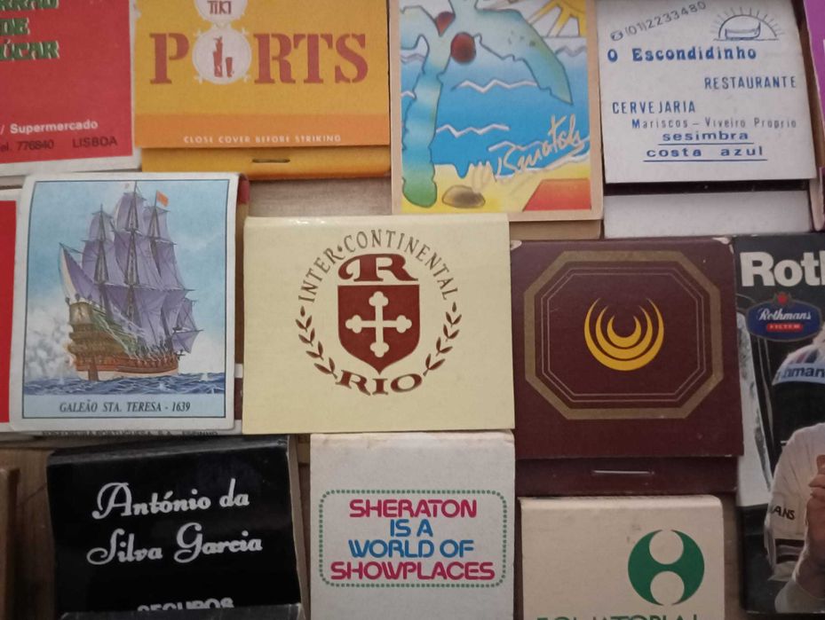 Coleção de Carteiras e Caixas de Fósforos
