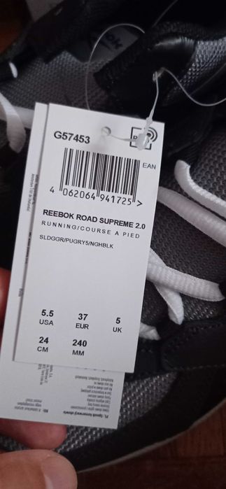 Reebok czarne roz. 37