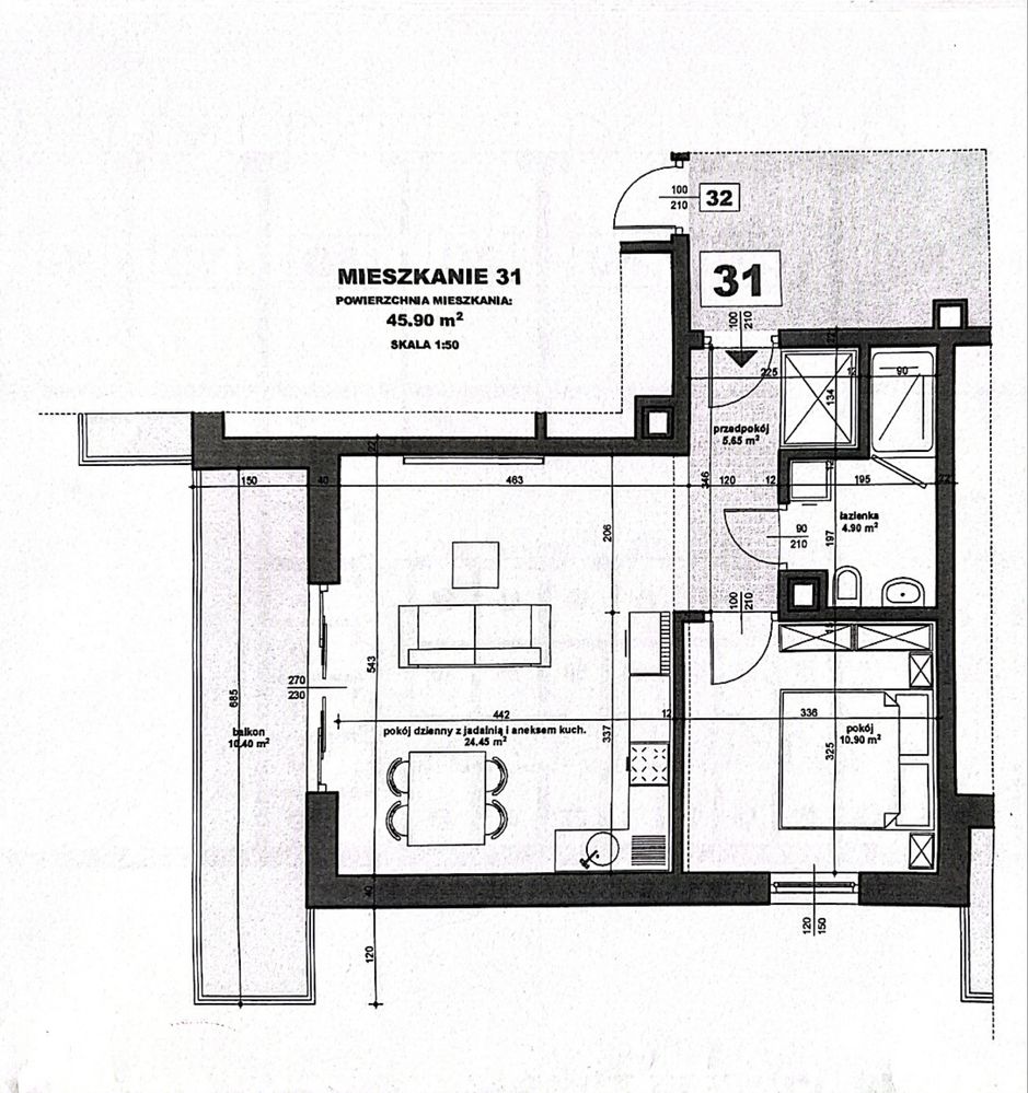 Nowe 2-pokojowe mieszkanie + garaż – Osiedle Panorama, Bochnia