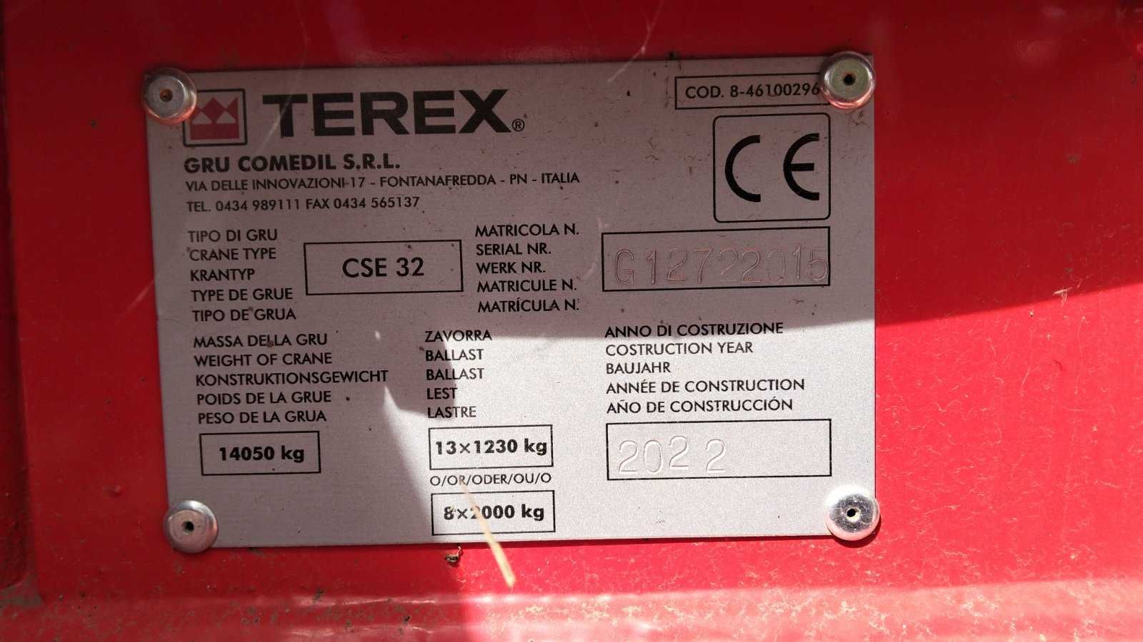Cамомонтований баштовий кран Terex CSE 32