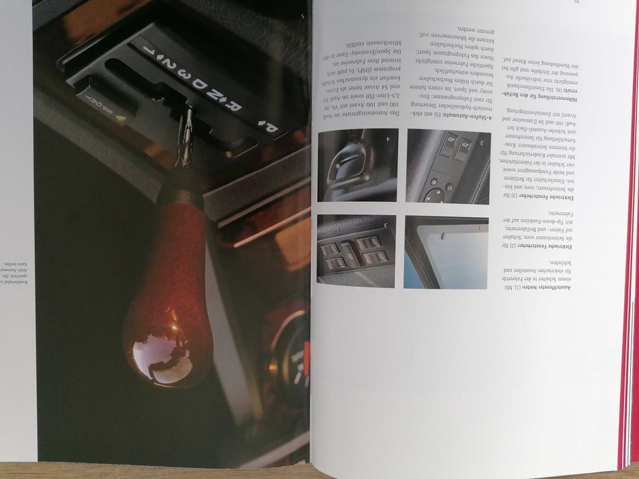 Prospekt Audi wyposażenie dodatkowe.