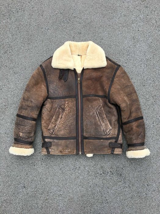 Pilotka w stylu B3 USAF. Kożuch 100% naturalny. Rozmiar M.