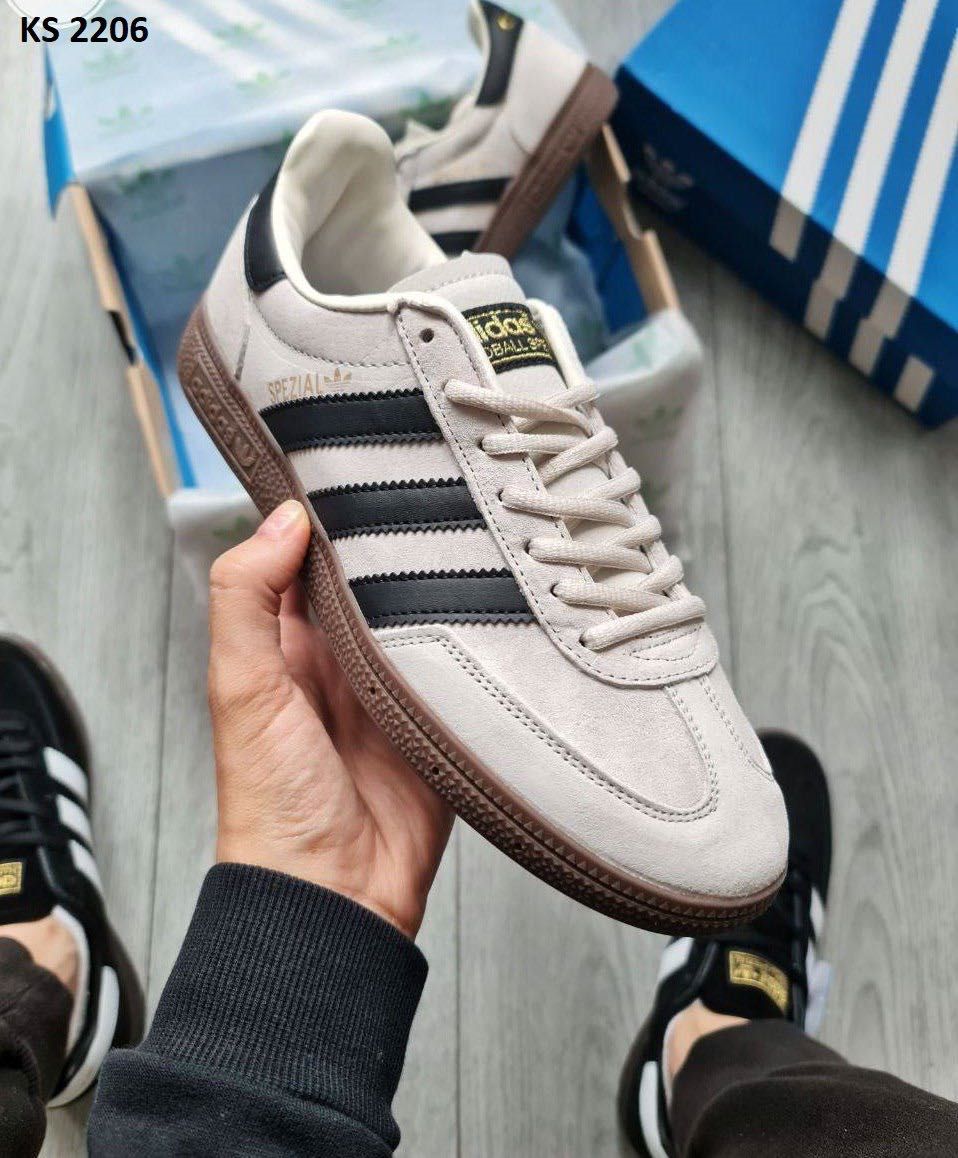 Мужские кроссовки Adidas Spezial HandBall White. Размеры 41-45