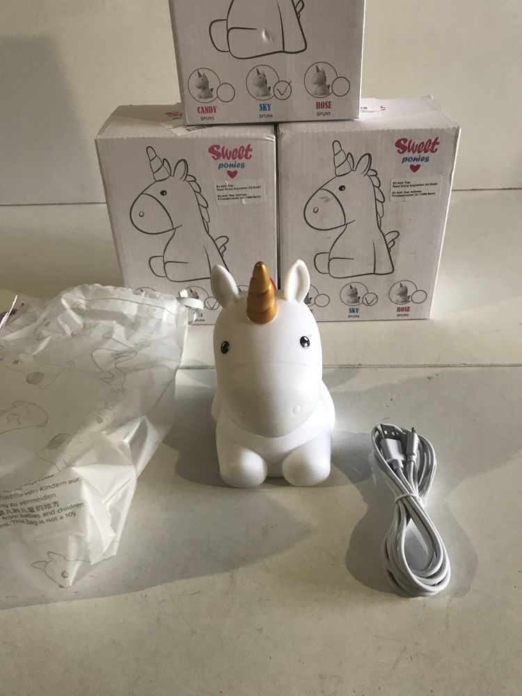 Лампа,що змінює колір зі  світлодіодним світлом Unicorn Candy