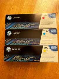 Toner HP CB 541A, CB542A, CB543A, 125A Magenta, Yellow, Cyan