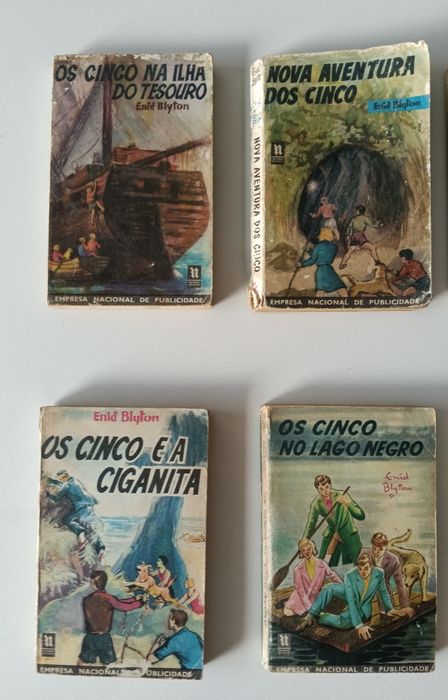 Livros "Os Cinco" Edição Antiga, Enid Blyton