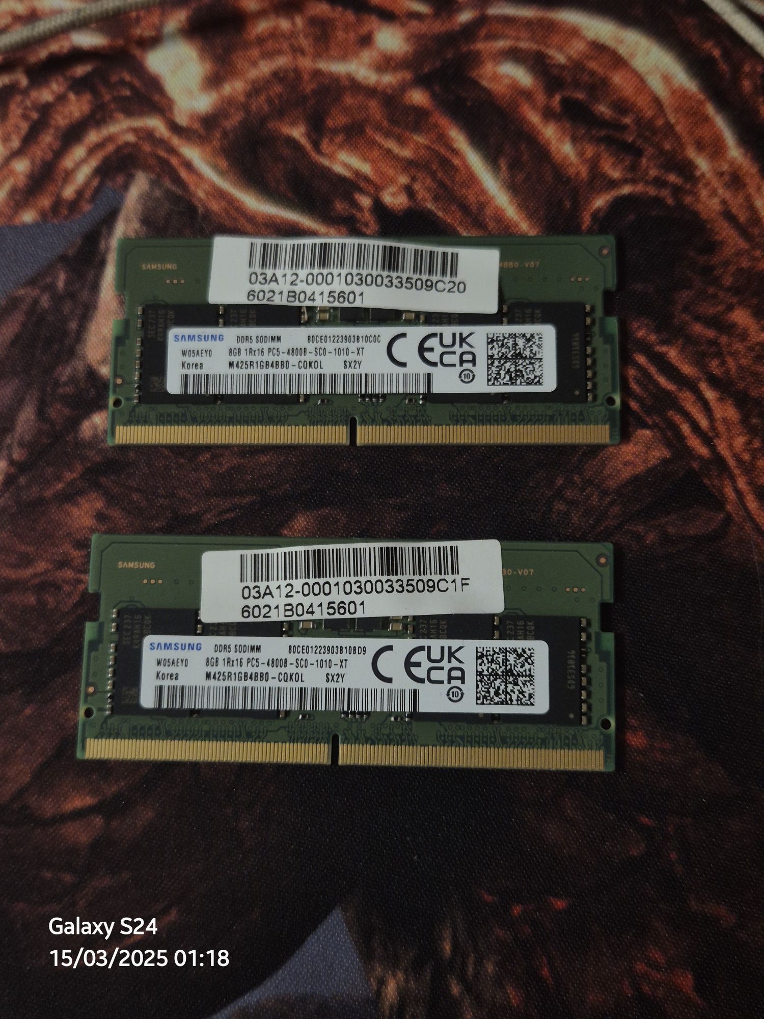 Оперативна пам'ять Samsung DDR5 16GB (2x8GB) SoDIMM (для ноутбуків)