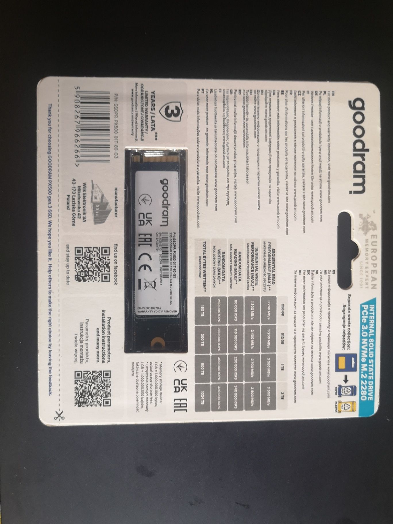 SSD-накопичувач Goodram PX500 1TB