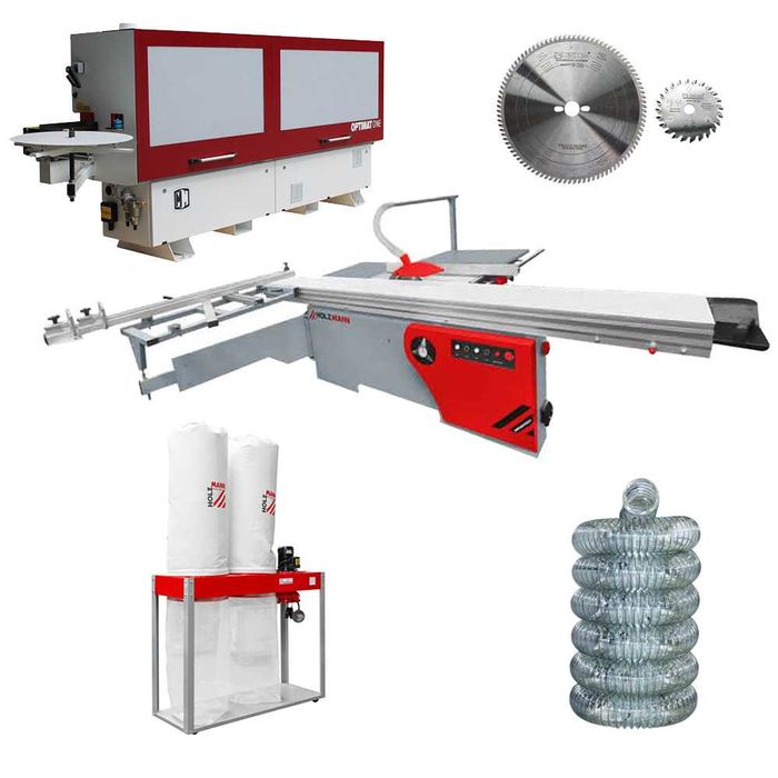 Piła formatowa formatówka okleiniarka oklejarka odciąg trocin podcinak