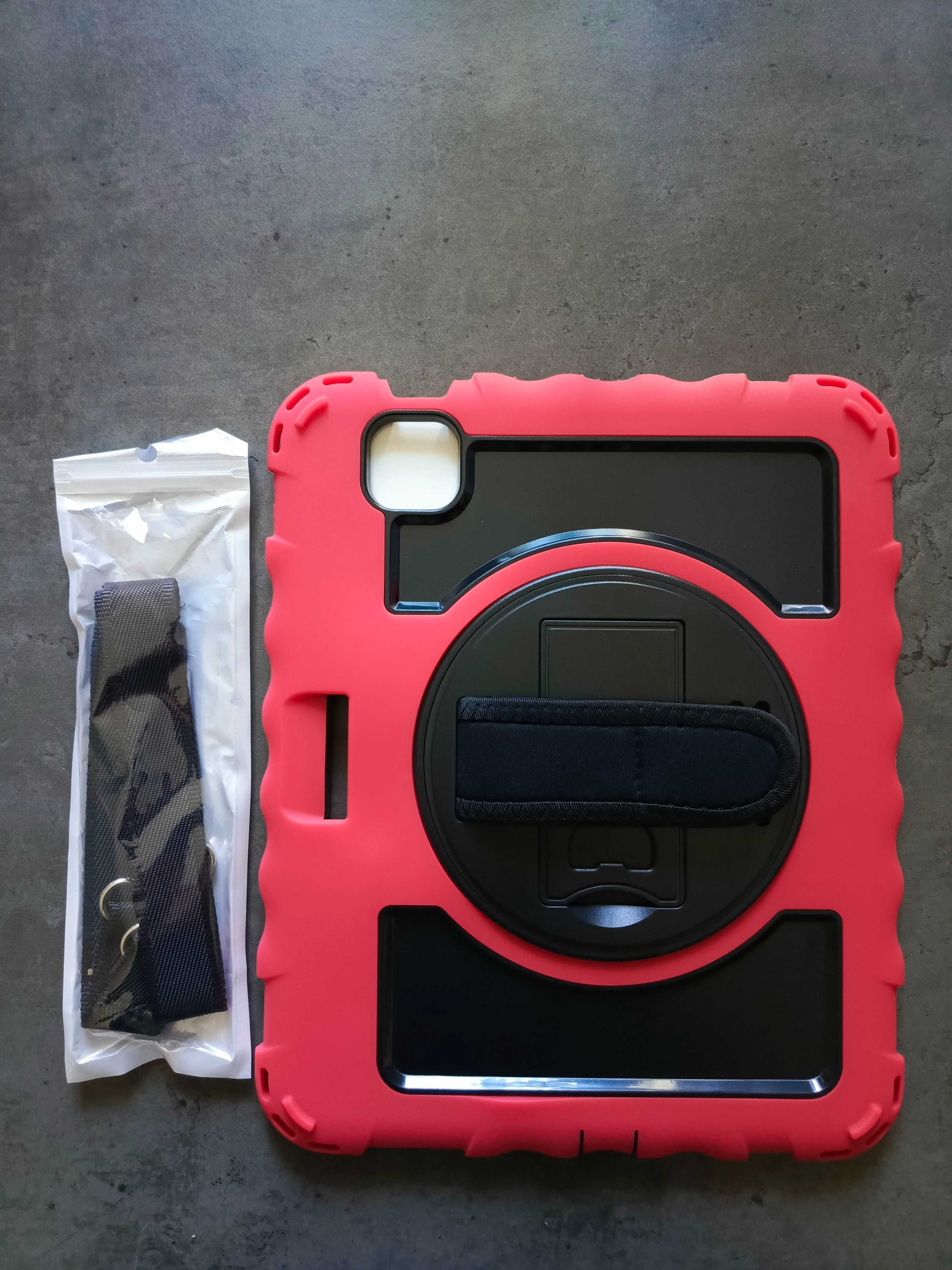 Etui Case Do iPad Air 4/5  Pro11 Pancerne Czerwono Czarne