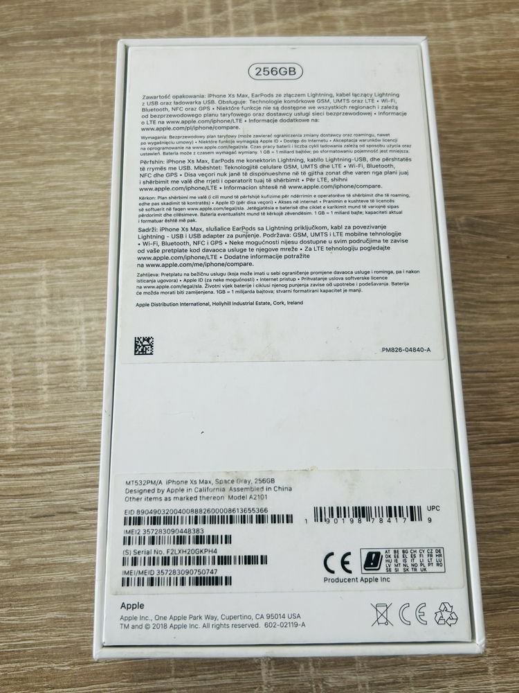 iPhone XS MAX Space Gray 256GB