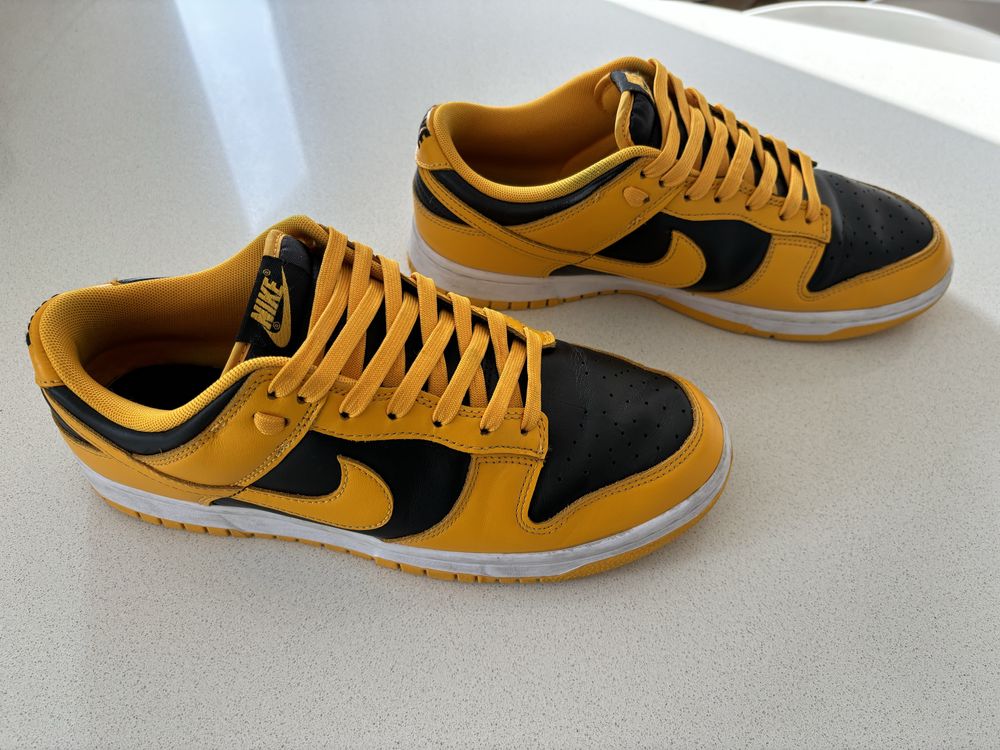 Nike Dunk Low Goldenrod preto amarelo 43 (modelo Dunk, não Air Jordan)