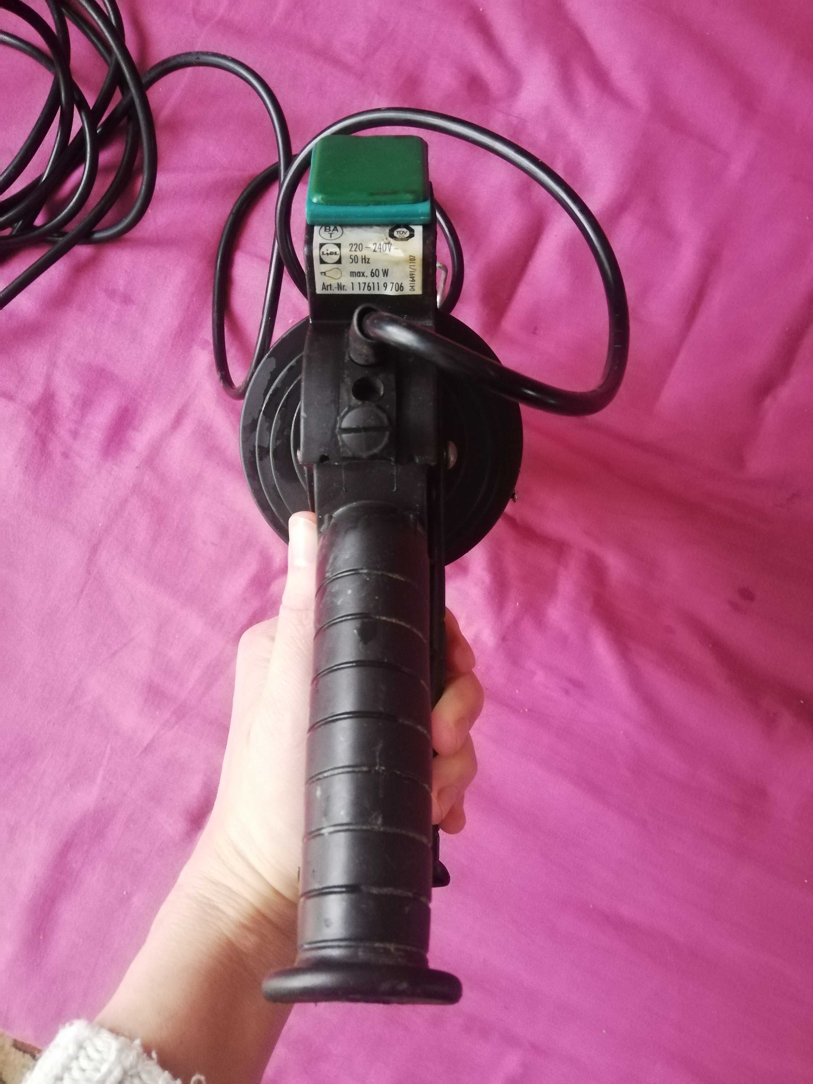 Lampa warsztatowa kanałowa gospodarcza E27 max 60W kabel 5m
