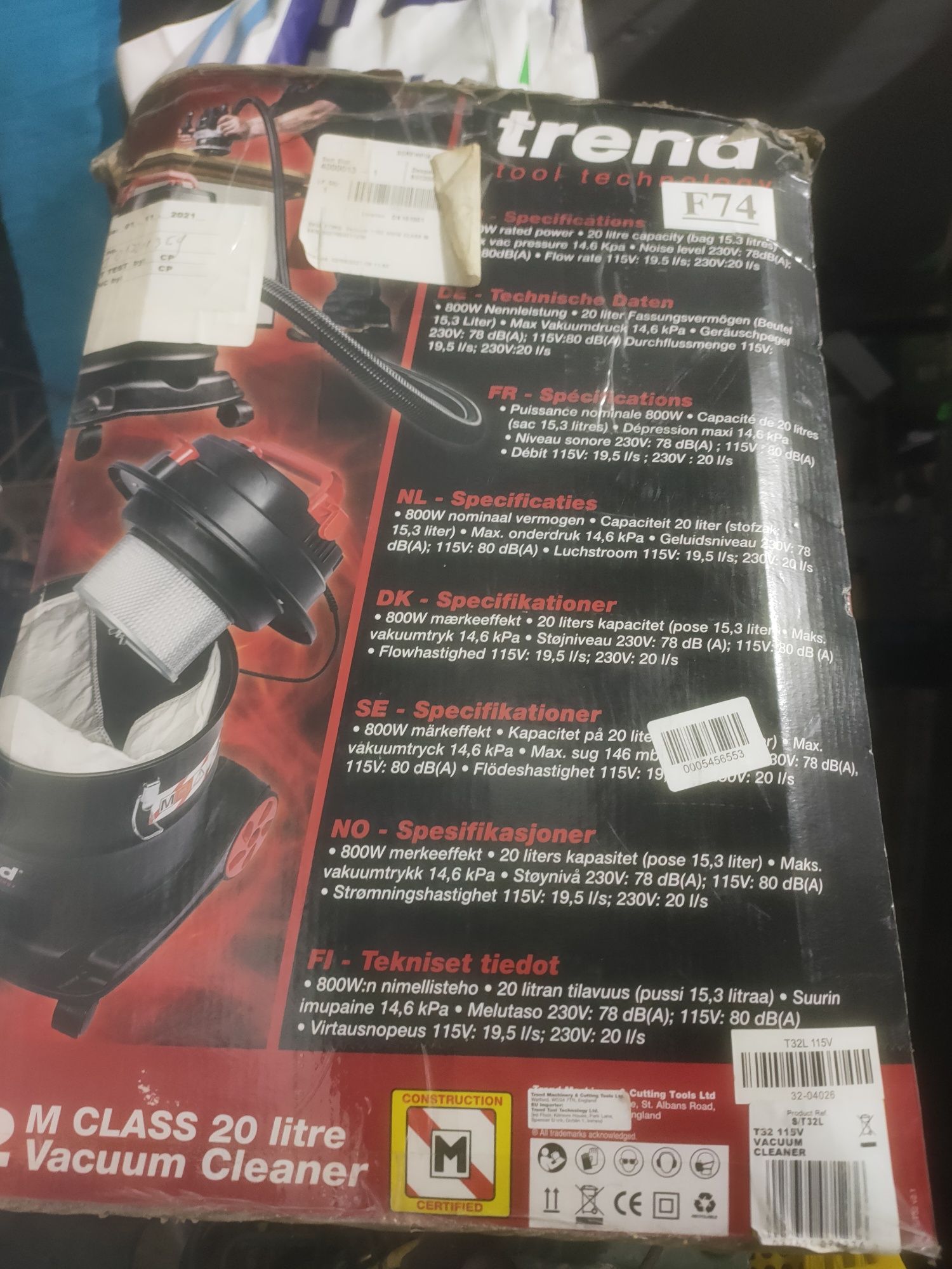 Odkurzacz trend zasilanie prąd 110 volt