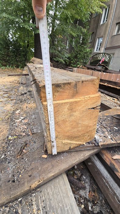 Bale drewniane, Belki 30x27cm