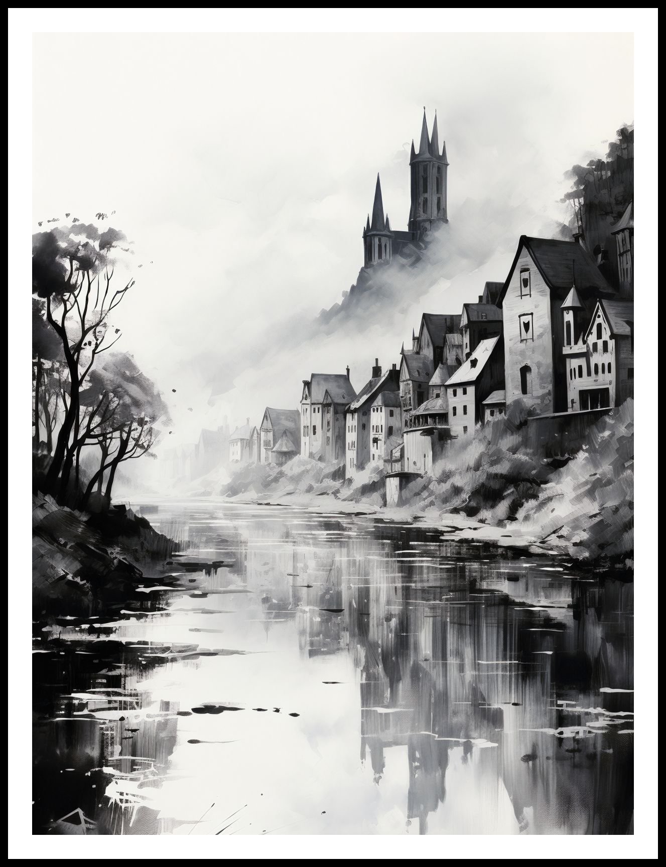 Plakat 75x100cm Mglisty Refleks