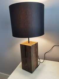 Lampa stołowa-nocna drewniana