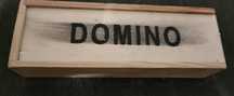 Gra Domino w drewnianym pudełku