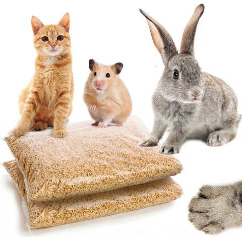 Żwirek pellet pelet ekologiczny dla gryzoni kota królika