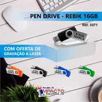 Pen Drive 16GB com gravação a laser