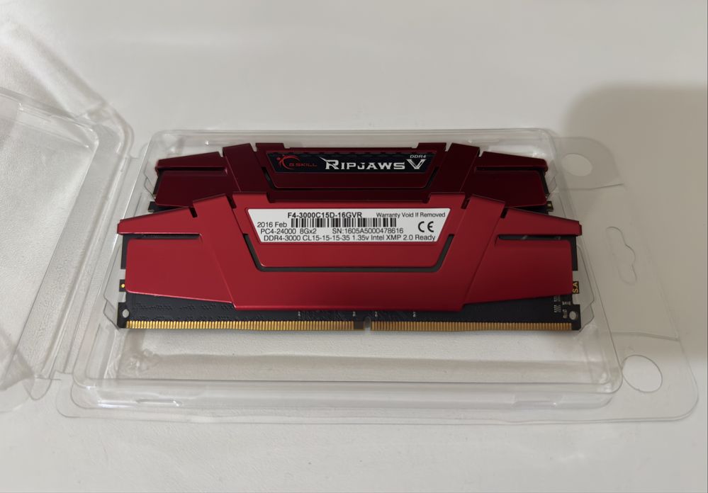 16 gb memória ram 2 x 8 Ripjaws