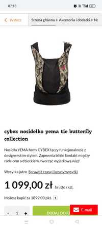 Nosidło CYBEX Platinum YEMA tie Butterfly