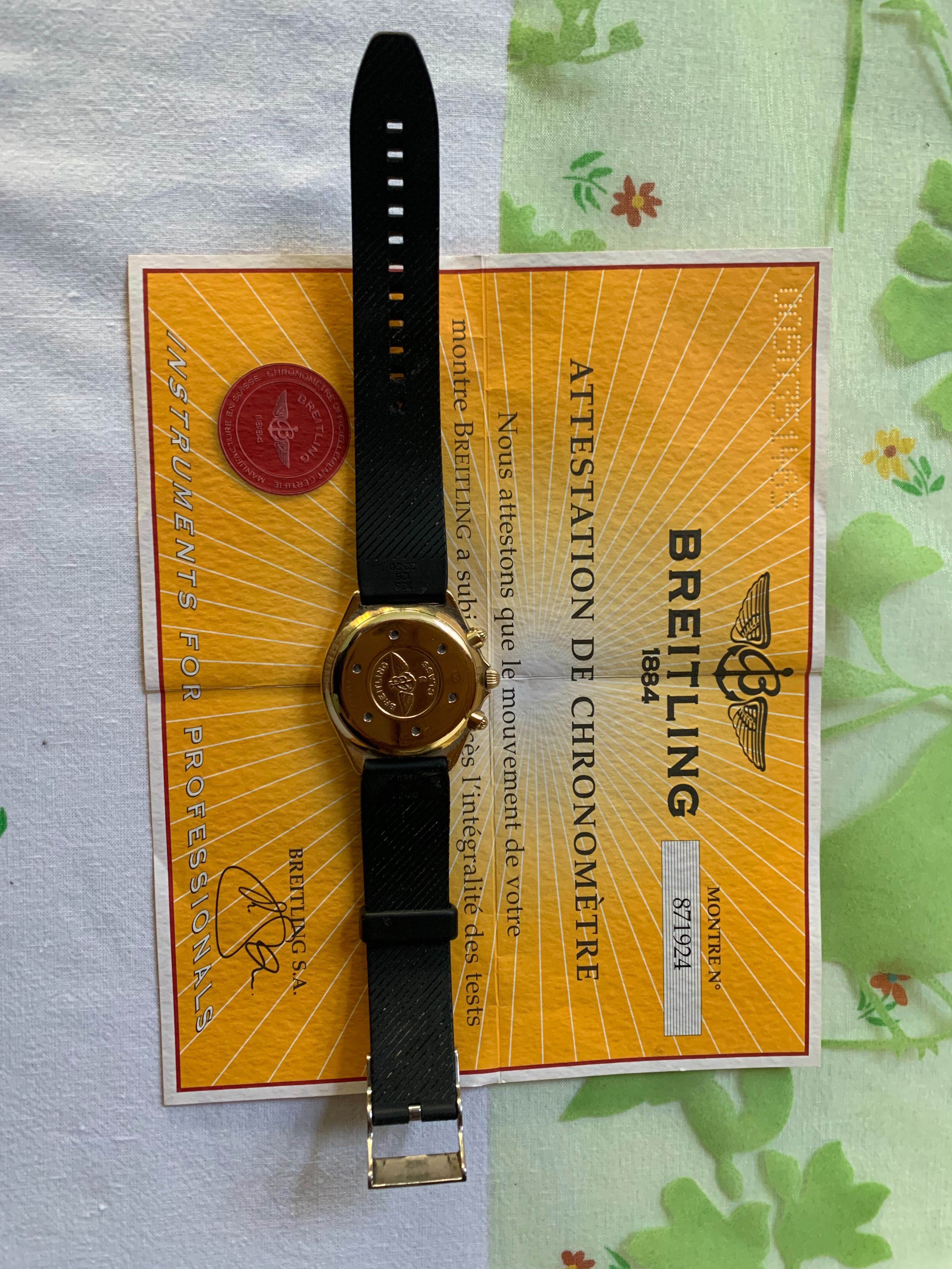 Złoty zegarek Breitling J-Class Chronograph Quartz Gold 18k