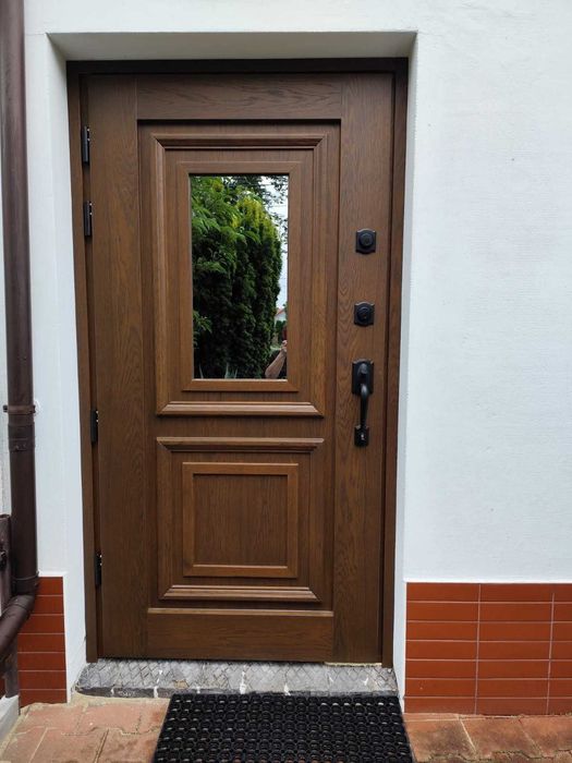 Drzwi zewnętrzne dębowe pomiar montaż dotacja dostawa gratis