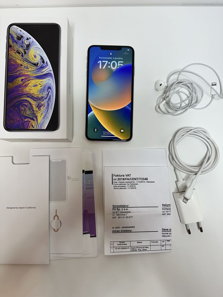 IPHONE XS Max 256gb silver MODEL A2101 bez blokad