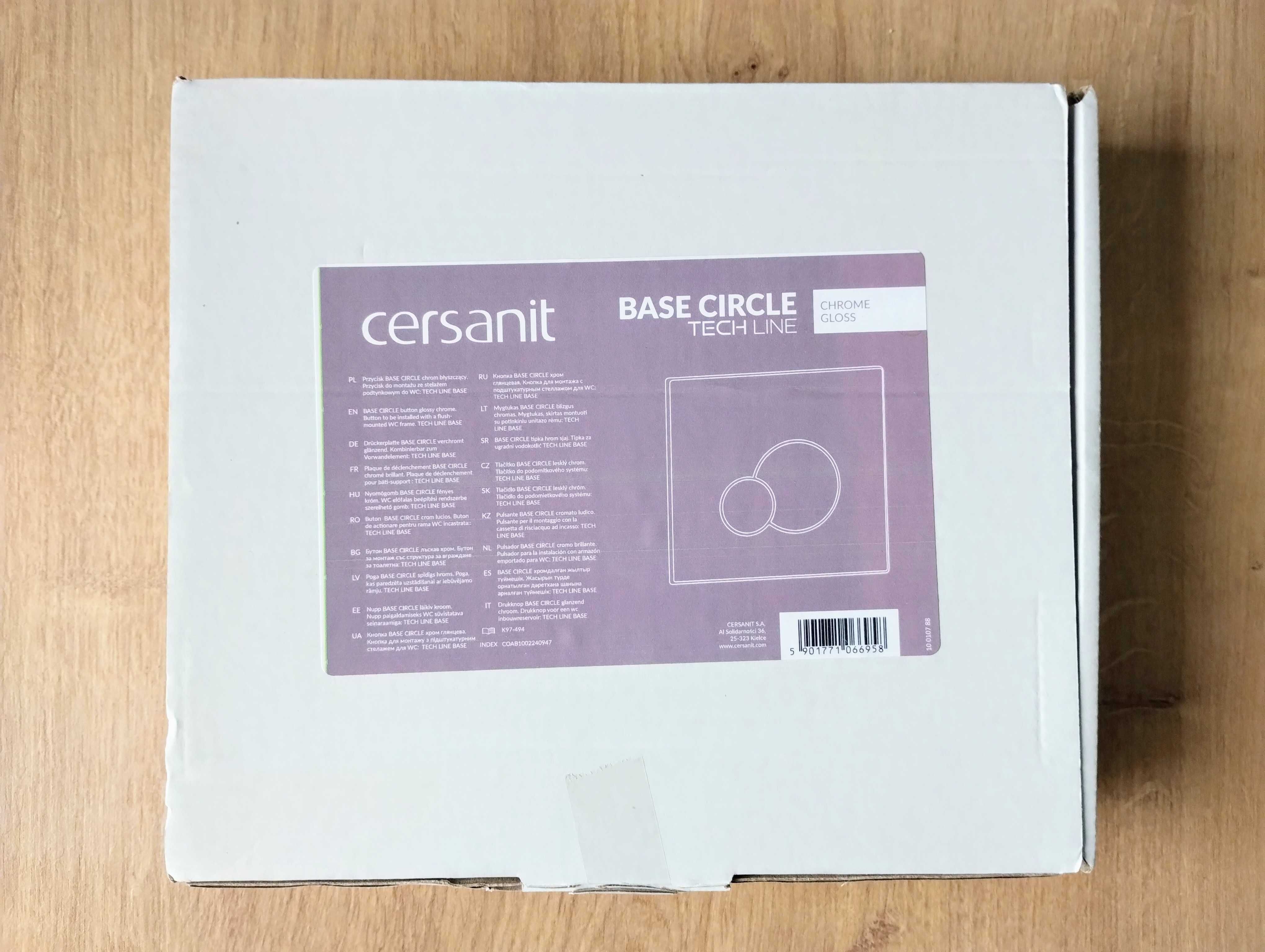 Przycisk do WC base circle Cersanit chrom połysk