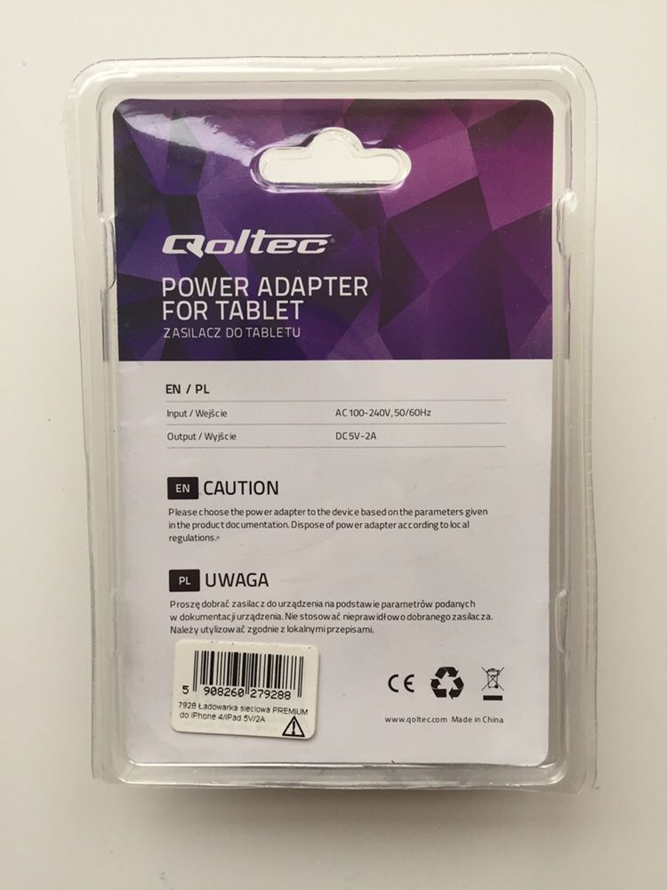 Qoltec power adapter, Zasilacz, ładowarka do tabletu