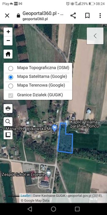 BEZPOŚREDNIO. Działka 7300m2, mazowieckie, 6 min od E77.