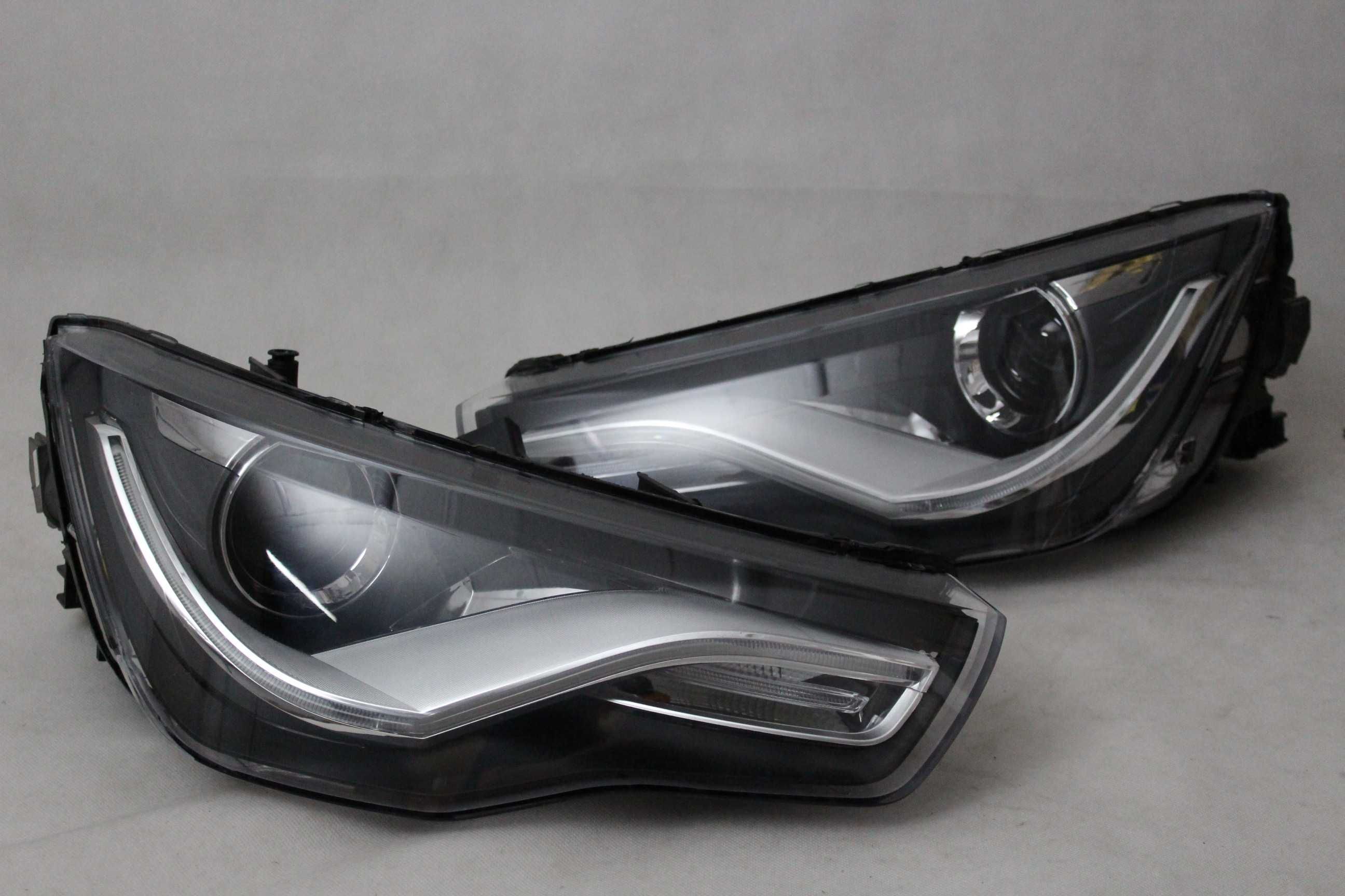 Lampy przednie przód AUDI A1 10-14 H7 soczewka xenon look LED BAR NEON