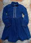 Jeansowa sukienka George 116/122 bdb