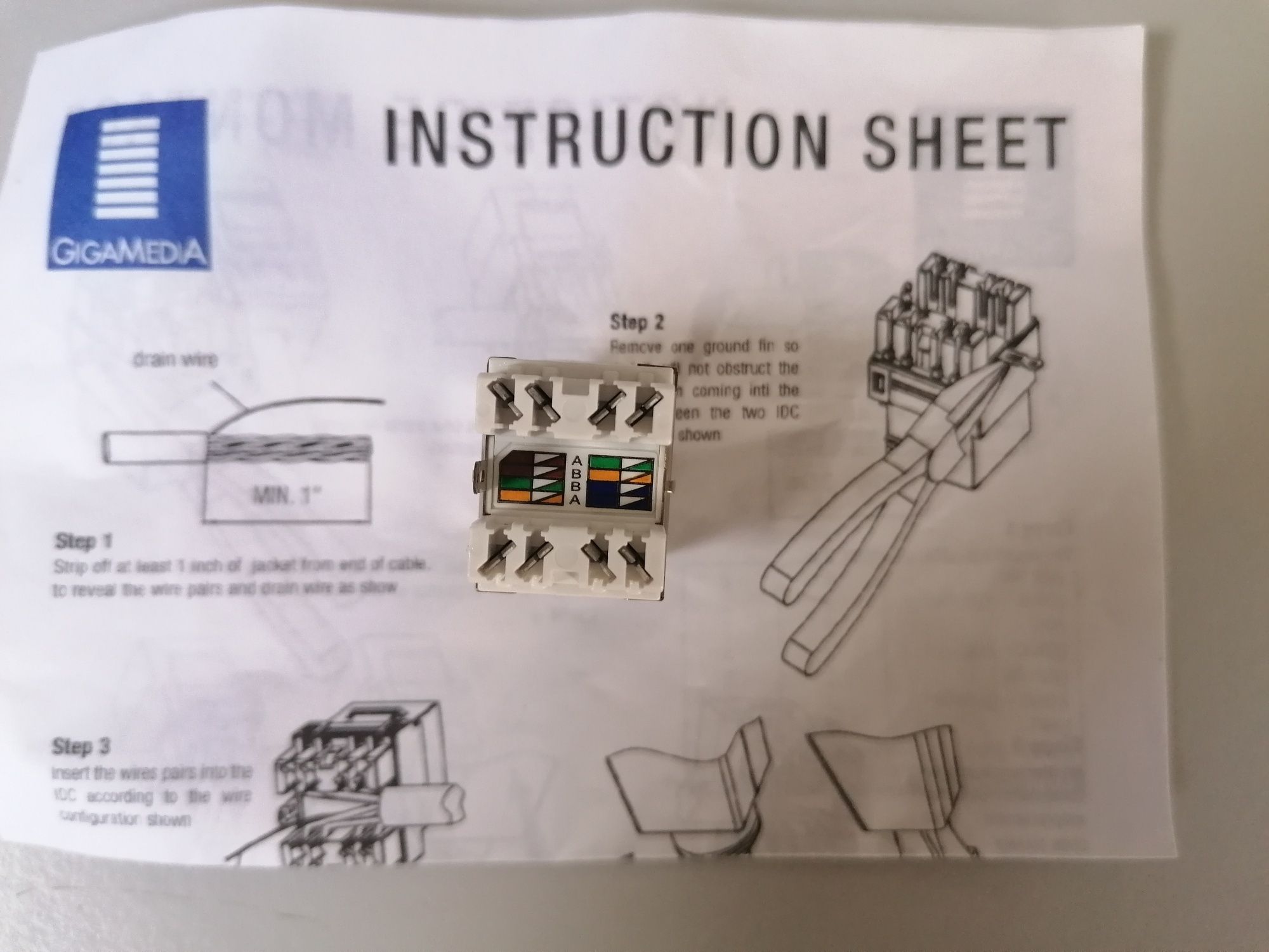 Fichas Conector Fêmea RJ45 Cat5