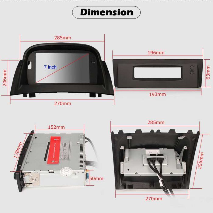 Auto-rádio 2 din android 14 Megane 2 (2002 a 2008)