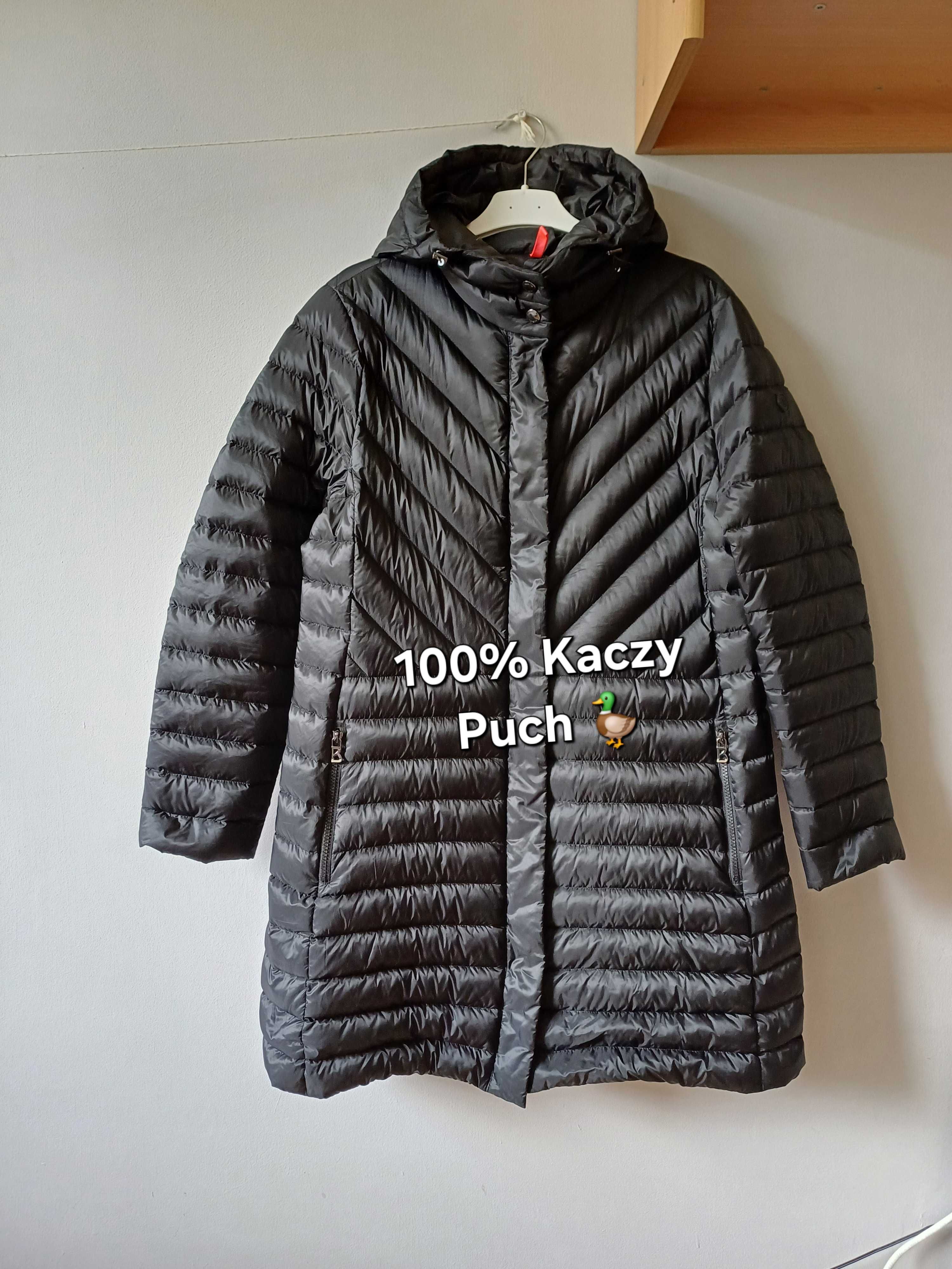 Bogner długi puchowy płaszcz z kapturem rozmiar XL