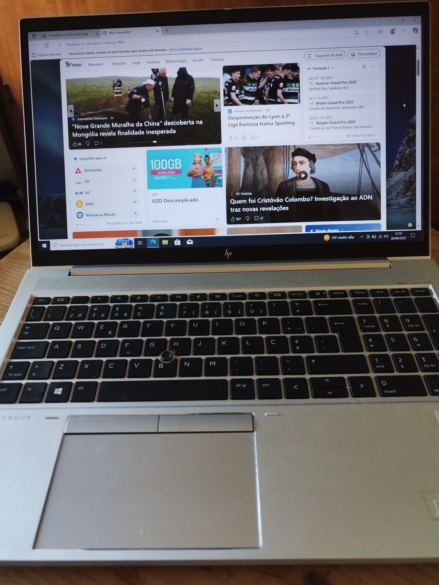 HP elitebook 850 G7 i5 16gb  RAM  ecrã. 15.6 "