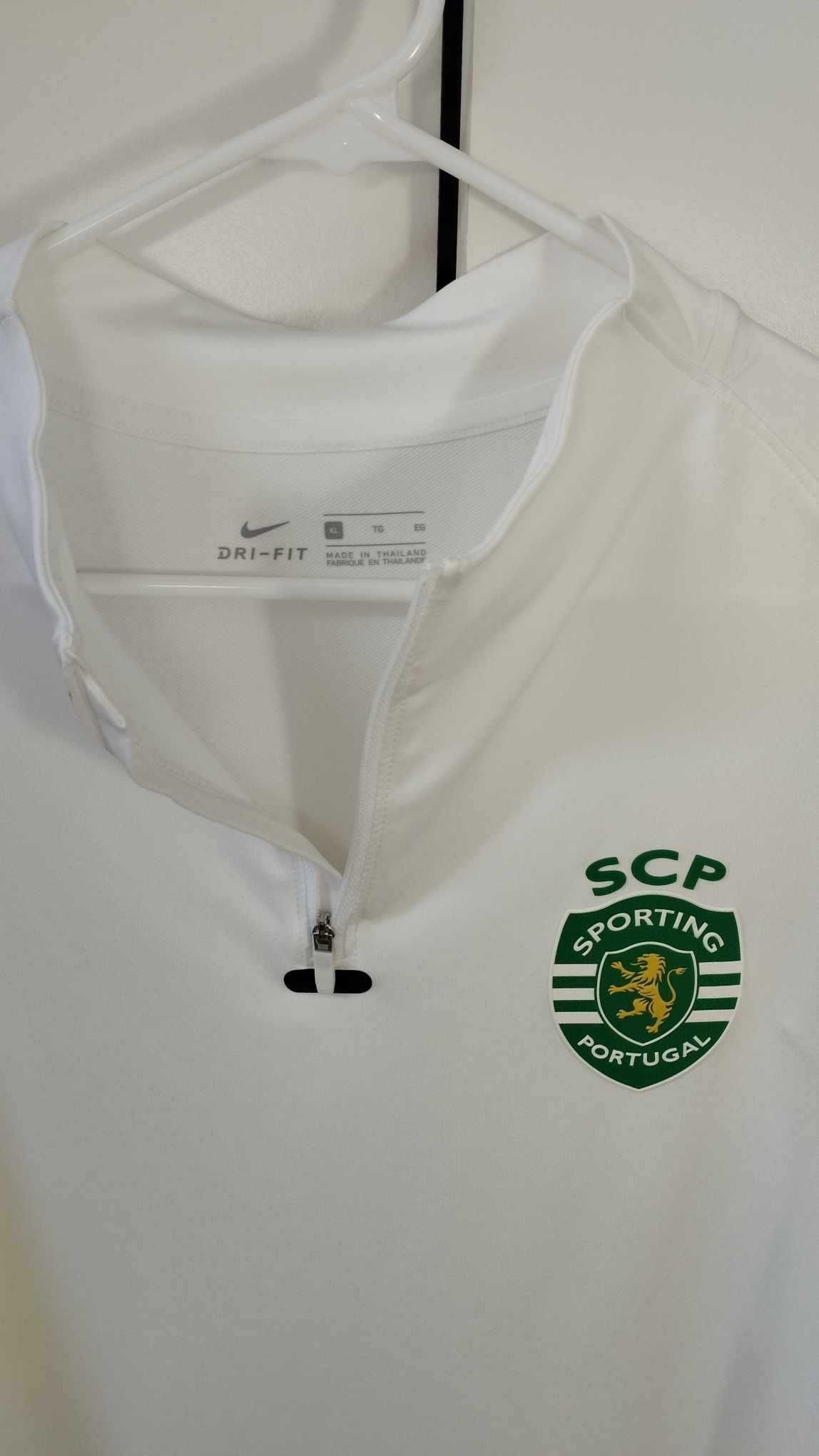 Camisola Sporting Clube De Portugal Nike 3/4 Zip Staff Aquecimento XL