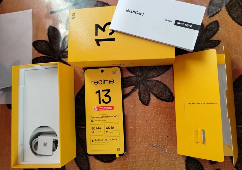 Cмартфон Realme 13 5G Global version 12/256 Dark Purple. Новый!