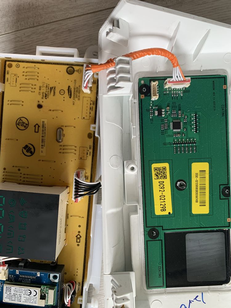 Panel z programatorem pralki i moduł sterujący Samsung Quickdrive